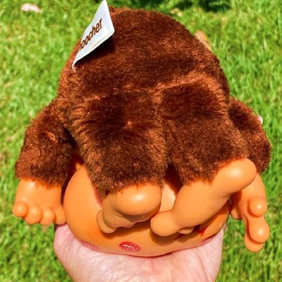 Vintage Russ Berrie Monkey SMOOCHER Valentine Stuffed Animal Plush 7"Hanging Toy - Picture 6 of 10